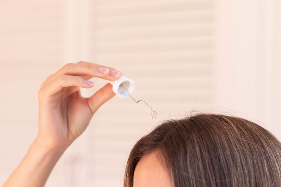 Evaluating a serum for treating thinning hair